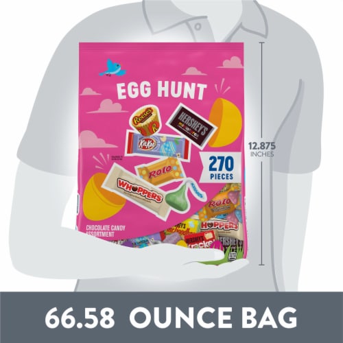 Hershey Chocolate Assortment Treats Easter Candy Bulk Variety Bag Perspective: bottom