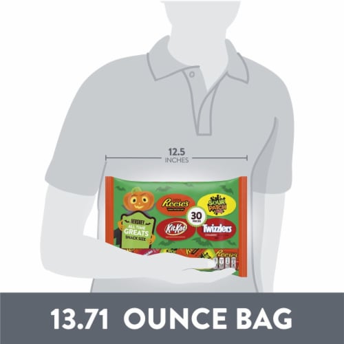 Hershey All Time Greats Chocolate and Fruit Flavored Assortment Halloween Perspective: bottom