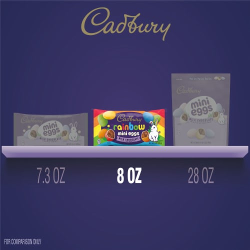 CADBURY MINI EGGS Milk Chocolate Rainbow Easter Candy Bag Perspective: bottom