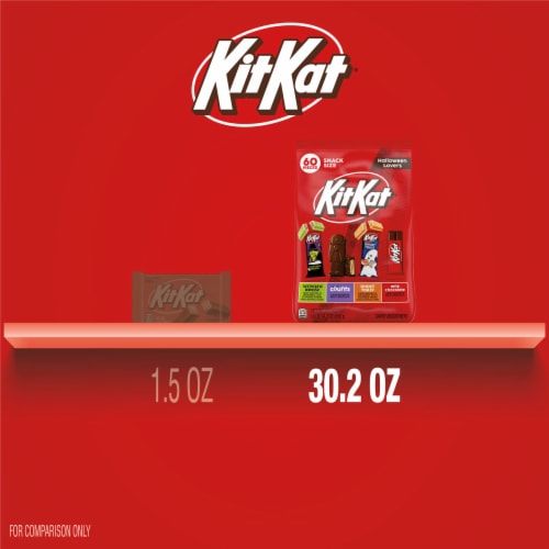 KIT KAT® Assorted Flavored Wafer Snack Size Halloween Candy Bag Perspective: bottom