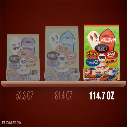 Hershey's All Time Greats Miniatures Chocolate Candy Assortment Perspective: bottom