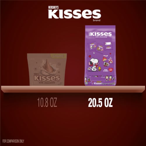 HERSHEY'S KISSES Milk Chocolate Snoopy™ and Friends Valentine Candy Friend Exchange Bag Perspective: bottom