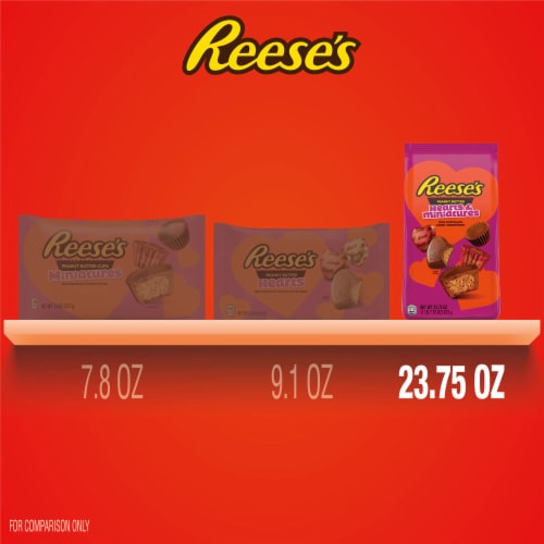 REESE'S Miniatures Milk Chocolate Peanut Butter Valentine Candy Bag Perspective: bottom