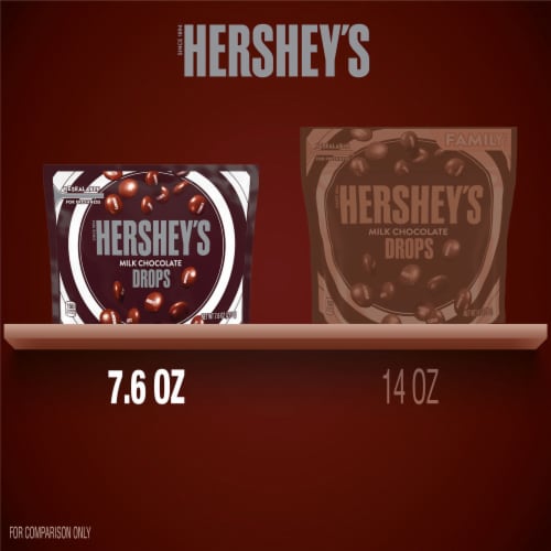 HERSHEY'S Drops Milk Chocolate Candy Bag Perspective: bottom