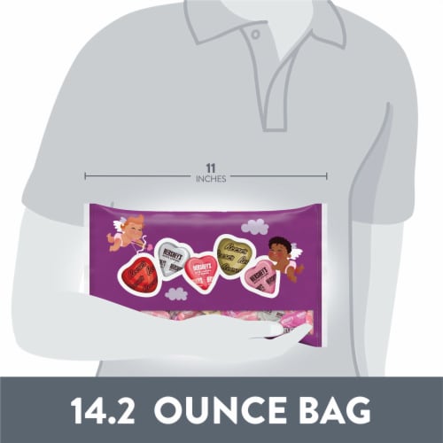 HERSHEY'S and REESE'S Assorted Flavored Hearts Valentine Candy Bag Perspective: bottom