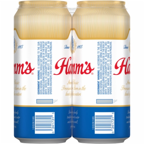 Hamm's American-Style Lager Light Beer Perspective: bottom