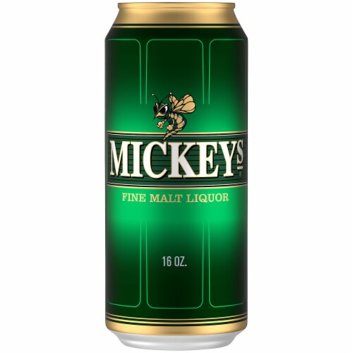 Mickeys Fine Malt Liquor Ale Beer Perspective: bottom