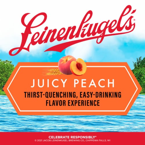 Leinenkugel's Juicy Peach Fruited Session Sour Beer Perspective: bottom