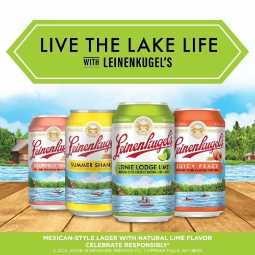 Leinenkugel's Leinie Lodge Lime Mexican Style Lager Craft Beer Perspective: bottom