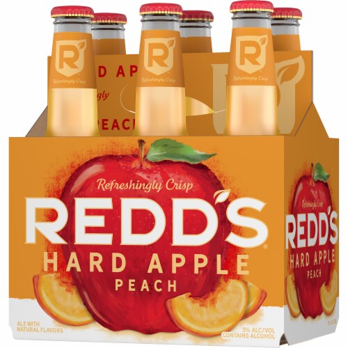 Redd's Hard Apple Peach Beer Fruity Hard Ale Perspective: bottom