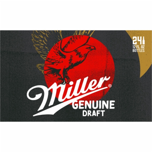 Miller Genuine Draft American Lager Beer Perspective: bottom