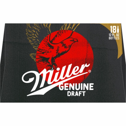 Miller Genuine Draft American Lager Beer Perspective: bottom