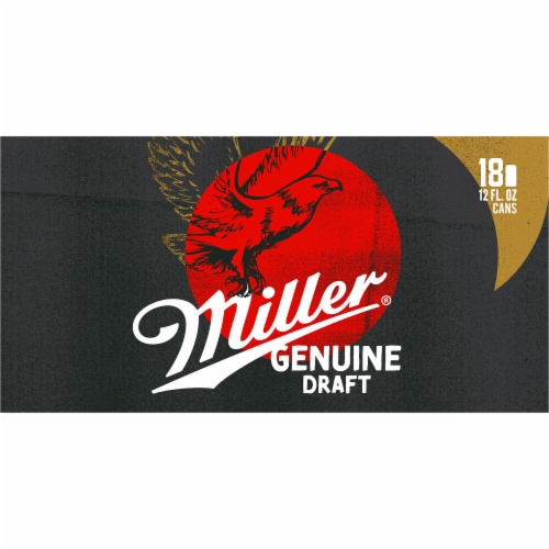 Miller Genuine Draft American Lager Beer Perspective: bottom