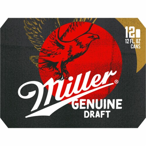 Miller Genuine Draft American Lager Beer Perspective: bottom