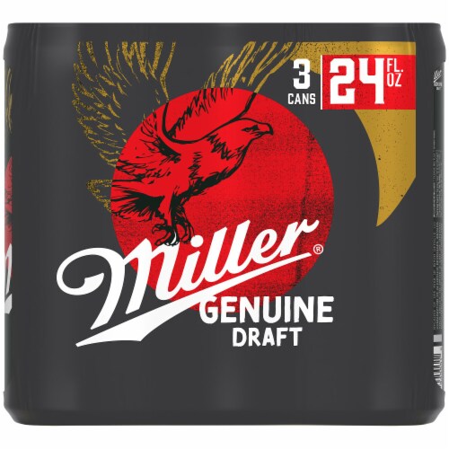 Miller Genuine Draft American Lager Beer Perspective: bottom