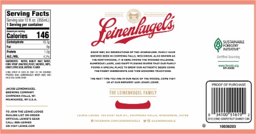 Leinenkugel's® Grapefruit Shandy Beer 12 Count Perspective: bottom