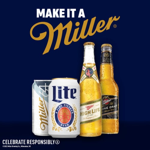 Miller Lite American Pilsner Light Lager Beer Perspective: bottom