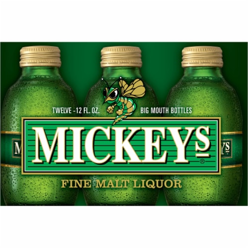 Mickey's Fine Malt Liquor Ale Beer Perspective: bottom
