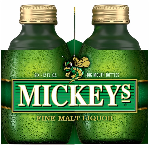 Mickeys Fine Malt Liquor Ale Beer Perspective: bottom