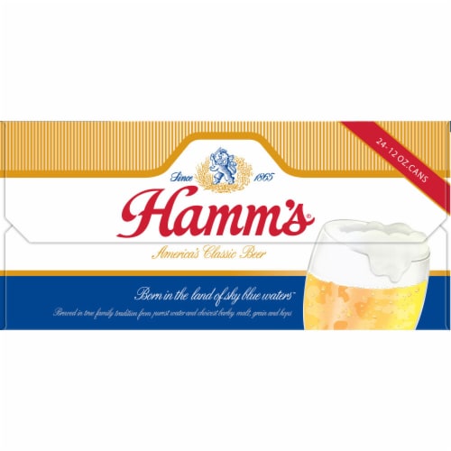 Hamm's American-Style Lager Light Beer Perspective: bottom