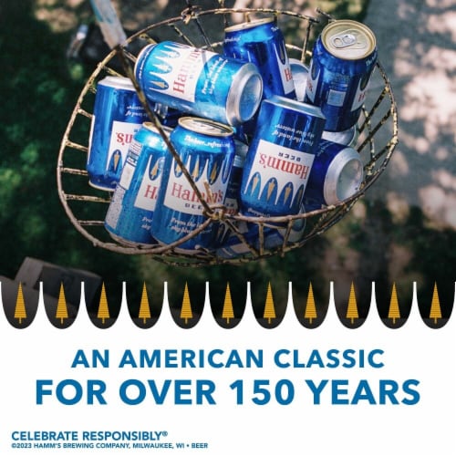 Hamm's American-Style Lager Light Beer Perspective: bottom