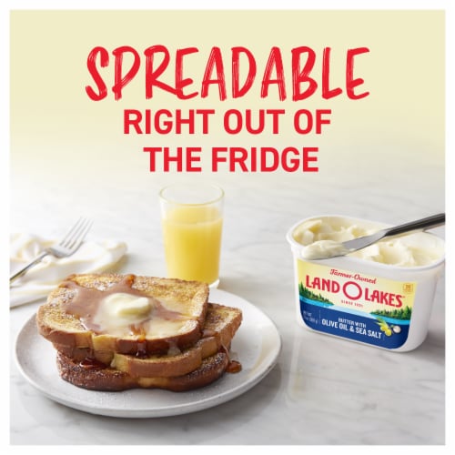 Land O Lakes® Butter with Olive Oil and Sea Salt Tub Perspective: bottom