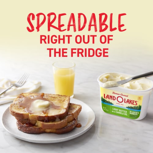 Land O Lakes® Light Butter with Canola Oil Tub Perspective: bottom