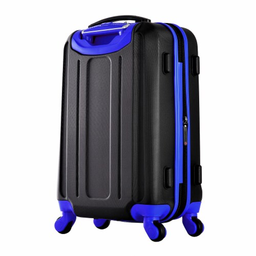 Olympia Apache II Hardcase 4 Wheel Spinner Luggage Suitcase 3 Piece Set Blue 1 Piece Baker s