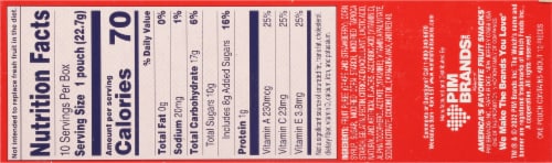 Welch's Strawberry Fruit Snacks Perspective: bottom