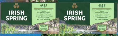 Irish Spring Aloe Deodorant Soap Bars Perspective: bottom