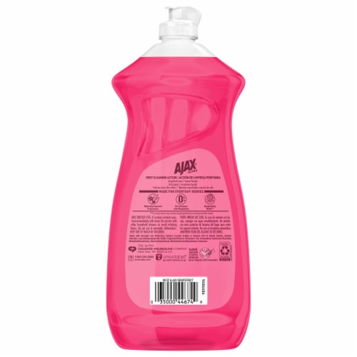 Ajax Ultra Deep Cleaning Action Grapefruit Scent Liquid Dish Soap Perspective: bottom