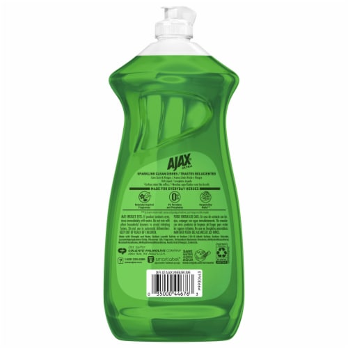 Ajax Ultra Vinegar and Lime Scent Liquid Dish Soap Perspective: bottom