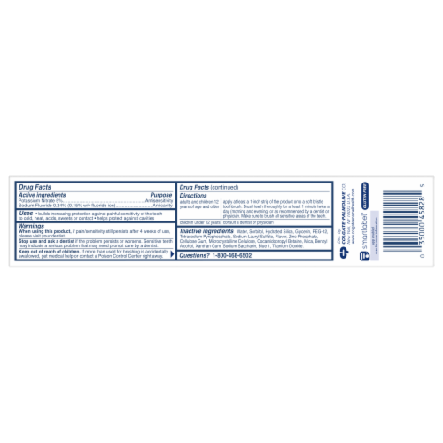Colgate Enamel Health Fresh Mint Toothpaste Perspective: bottom