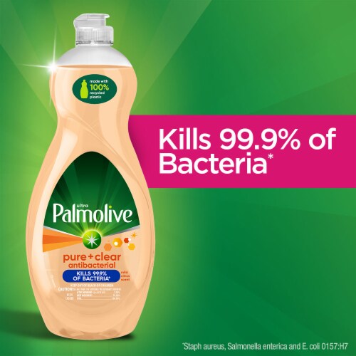 Palmolive Ultra Pure & Clear Antibacterial Mild Citrus Scent Dishwashing Liquid Dish Soap Perspective: bottom