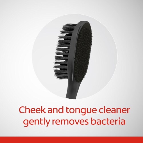 Colgate® 360® Charcoal Floss-Tip Bristles Soft Toothbrush Value Pack Perspective: bottom