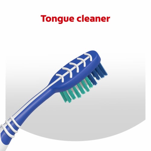 Colgate® Plus Clean and Fresh Medium Manual Toothbrush Perspective: bottom