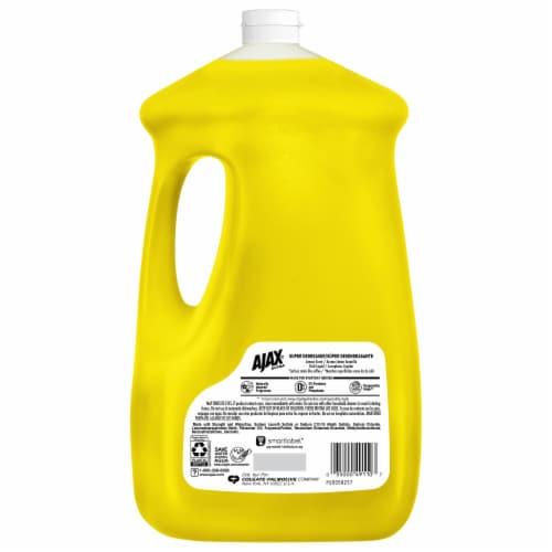 Ajax Ultra Liquid Dish Soap Lemon Scent Super Degreaser Perspective: bottom