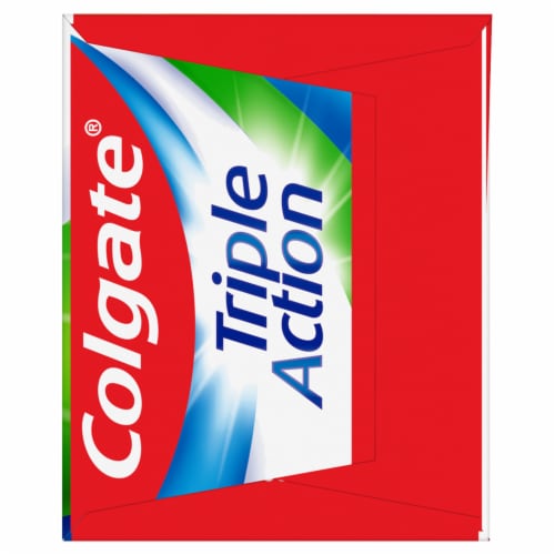 Colgate Triple Action Toothpaste with Mint Flavor Perspective: bottom
