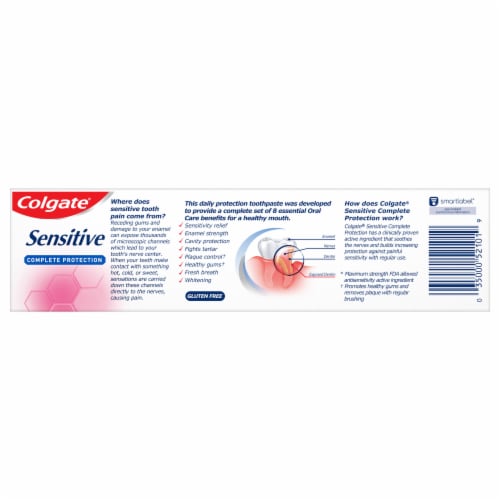 Colgate Sensitive Complete Protection Toothpaste with Mint Flavor Perspective: bottom