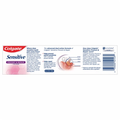 Colgate Sensitive Prevent & Repair Gentle Mint Toothpaste Perspective: bottom