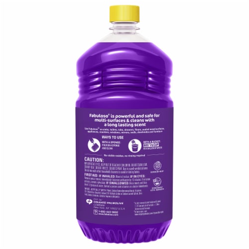 Fabuloso Multi Purpose Cleaner 2X Concentrated Formula Lavender Scent Perspective: bottom