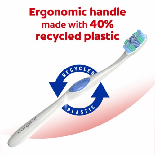 Colgate 360 Optic White Soft Whitening Toothbrush Perspective: bottom