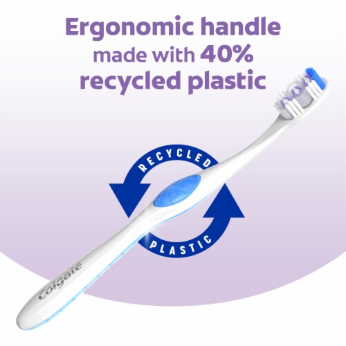 Colgate 360° Enamel Health Toothbrush Extra Soft for Sensitive Teeth Perspective: bottom
