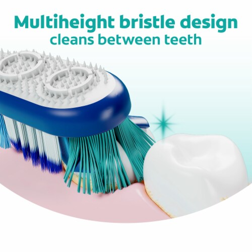 Colgate® 360® Whole Mouth Clean Soft Toothbrush Value Pack Perspective: bottom