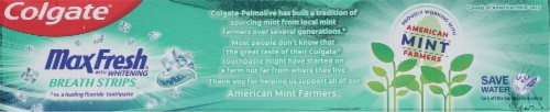 Colgate Max Fresh Whitening Clean Mint Toothpaste Perspective: bottom