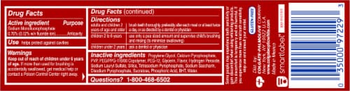 Colgate Optic White Advanced Sparkling White Teeth Whitening Toothpaste Perspective: bottom