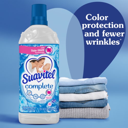 Suavitel Complete Liquid Fabric Softener, Field Flowers Scent Perspective: bottom