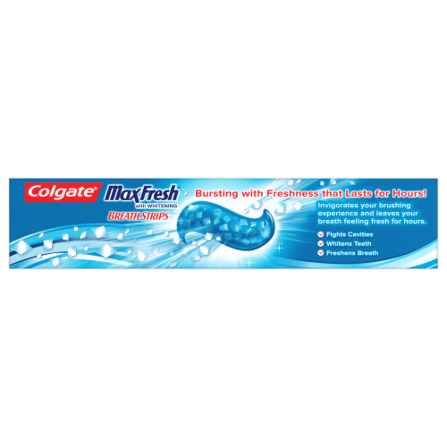 Colgate Max Fresh Cool Mint Anticavity Fluoride Toothpaste Perspective: bottom