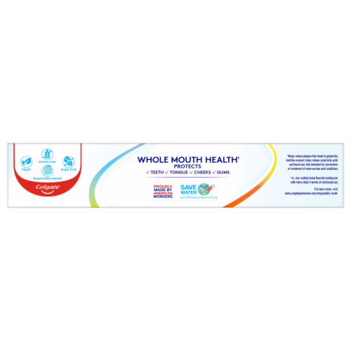 Colgate® Total Whole Mouth Health Gum Protection Toothpaste Perspective: bottom