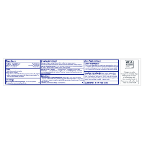 Colgate Total Deep Clean Toothpaste Value Pack Perspective: bottom
